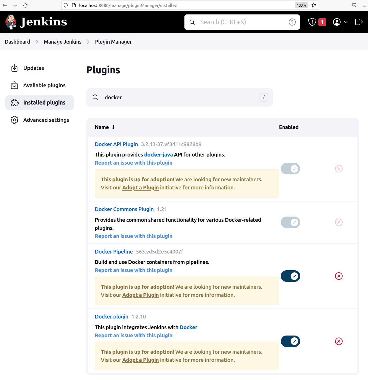 Настройка Jenkins для запуска docker агента изображение с сайта www.aredel.com
