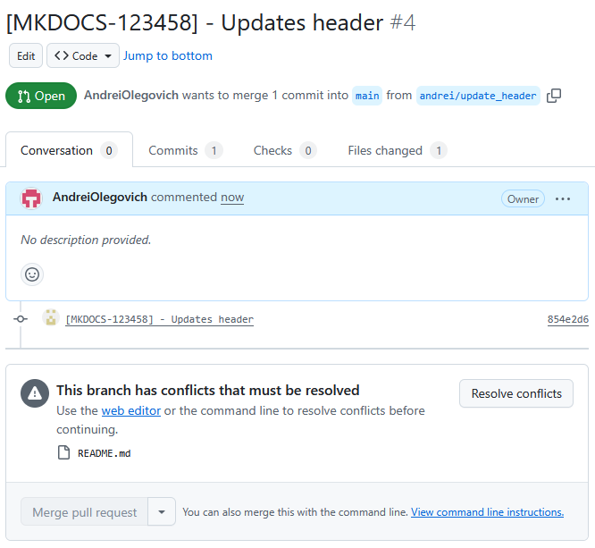 Разрешение конфликтов в GitHub Разрешение конфликтов в git изображение с сайта www.devhops.site изображение с сайта www.testsetup.ru