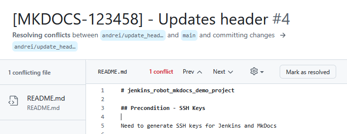 Разрешение конфликтов в GitHub Разрешение конфликтов в git изображение с сайта www.devhops.site изображение с сайта www.testsetup.ru