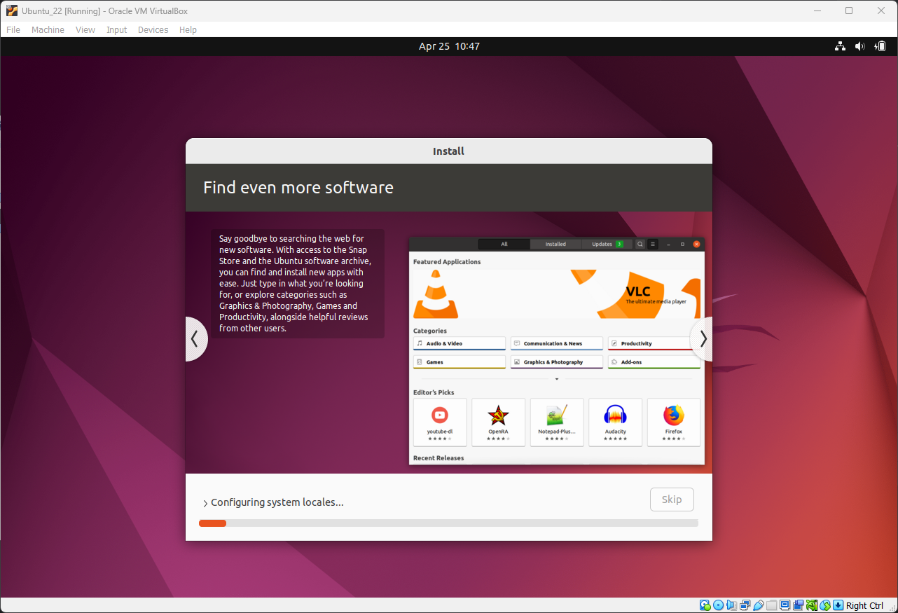 Установка Ubuntu 22.04 изображение с сайта www.testsetup.ru